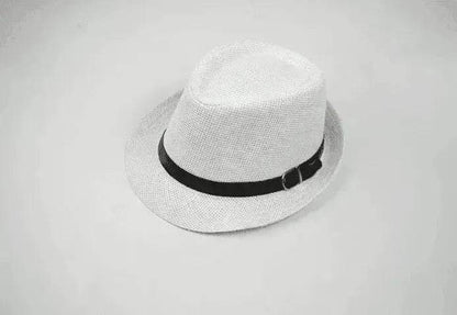 Men's casual straw hats for summer trips: trendy sunshade! - www.Shopthatapp.com #