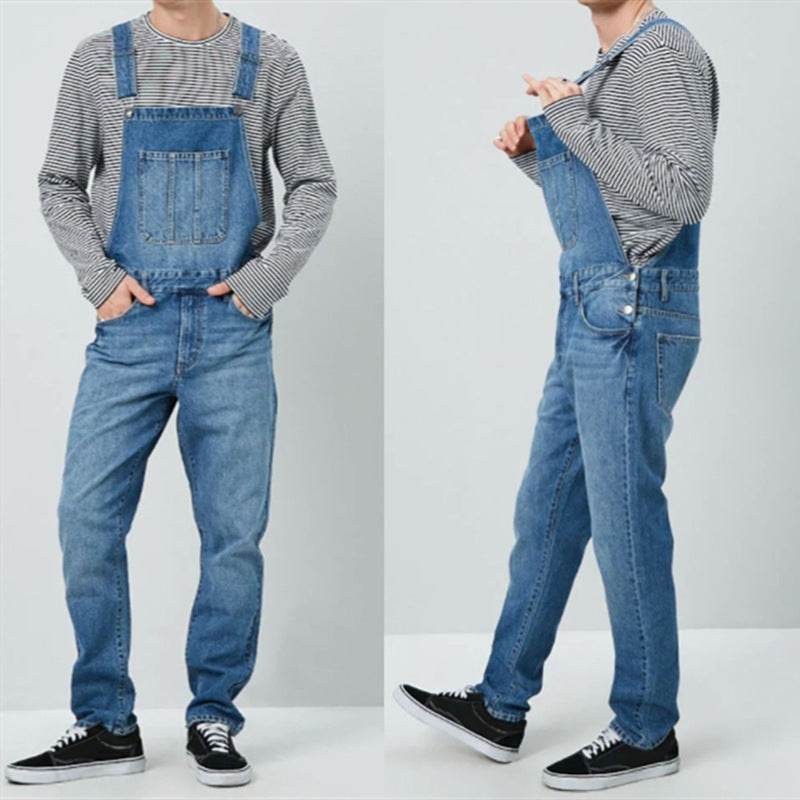 Men's denim Jeans Jumper overalls - www.Shopthatapp.com #