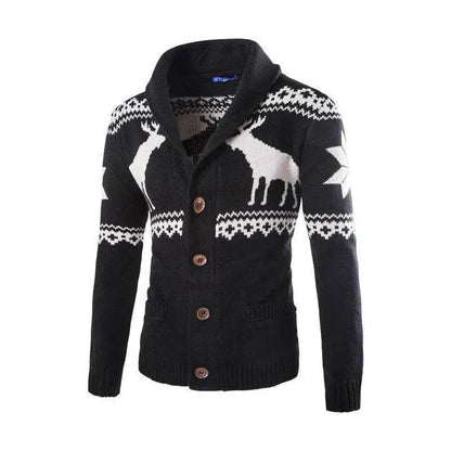Men's fawn Deer Button Christmas cardigan sweater - www.Shopthatapp.com #