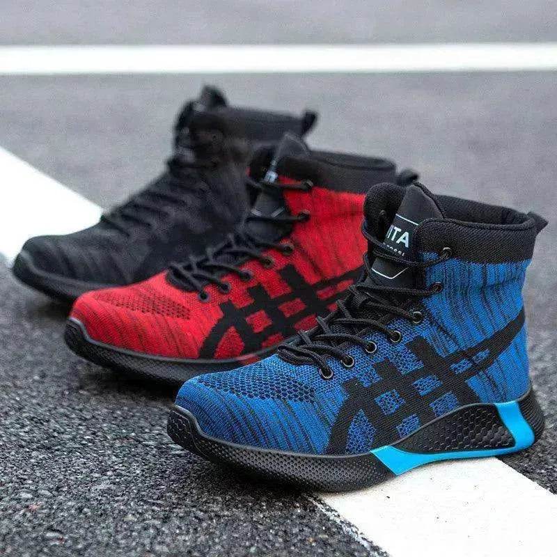 Men's Anti Smash Anti Puncture Work Warm Thickened Lace-up Safety Shoes - www.Shopthatapp.com