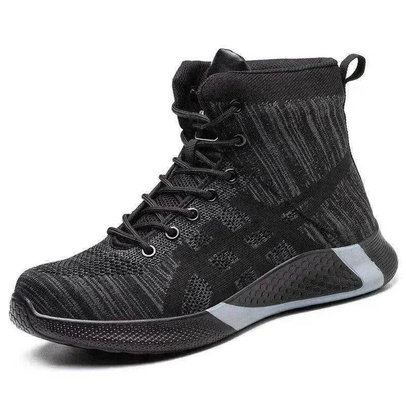 Men's Anti Smash Anti Puncture Work Warm Thickened Lace-up Safety Shoes - www.Shopthatapp.com
