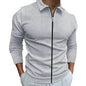 Men's Clothing Waffle Style Zipped Lapel Jacket Outdoor Sports Tops - www.Shopthatapp.com