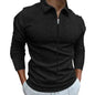 Men's Clothing Waffle Style Zipped Lapel Jacket Outdoor Sports Tops - www.Shopthatapp.com