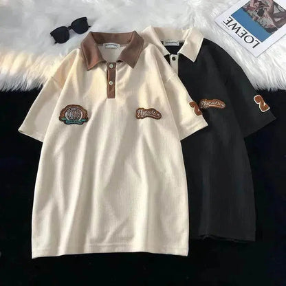 Men's Fashion Casual Retro Waffle Short Sleeve - www.Shopthatapp.com