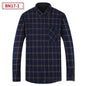 Men's Fashion Leisure Warm Plaid Shirt Coat - www.Shopthatapp.com