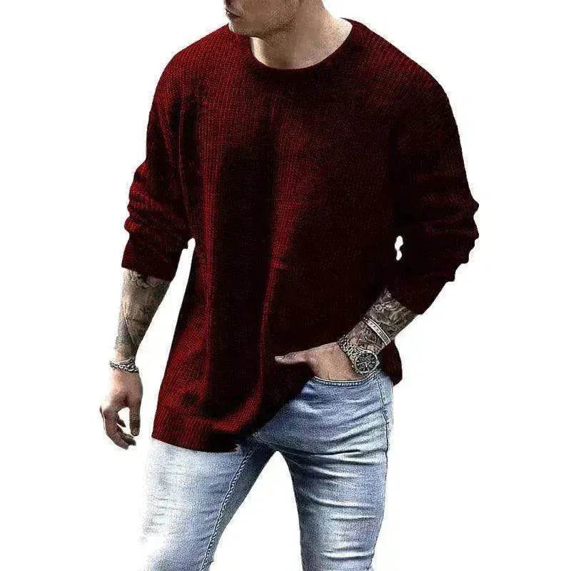Men's Fashionable Knitted Pullover - www.Shopthatapp.com