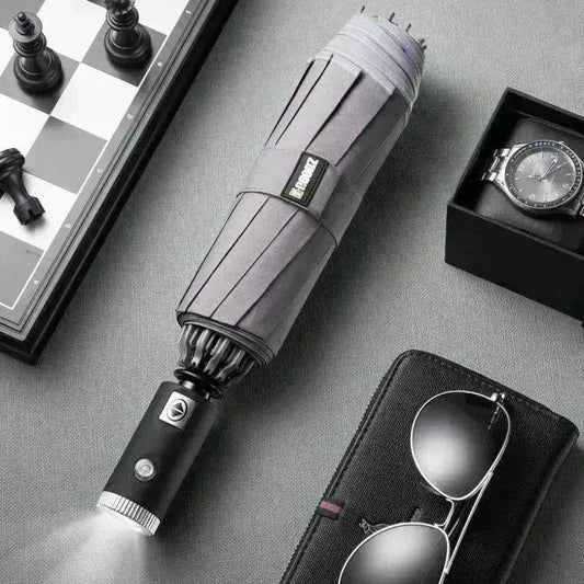 Men's Fully Automatic Reverse Umbrella for Car-carrying Umbrellas - www.Shopthatapp.com
