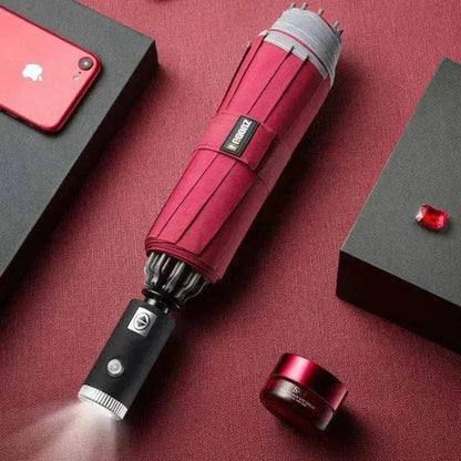 Men's Fully Automatic Reverse Umbrella for Car-carrying Umbrellas - www.Shopthatapp.com