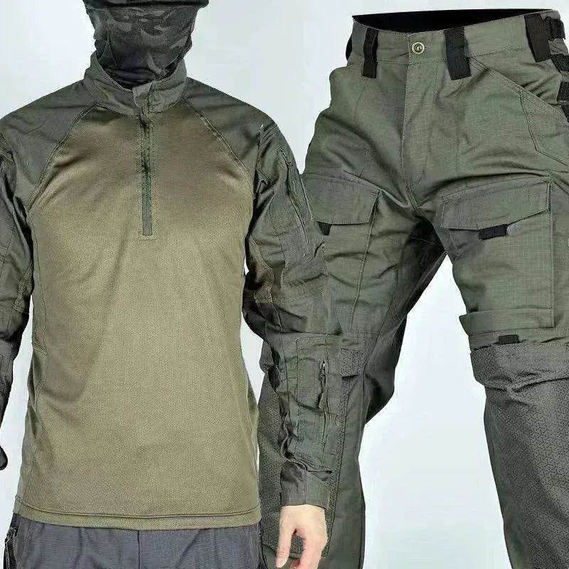 Men's Long Sleeve Spring And Autumn Training Wear Camouflage Suit - www.Shopthatapp.com