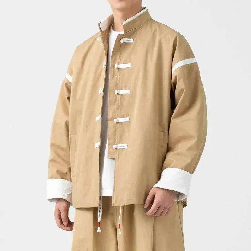 Men's Martial Arts Kung Fu Tang Style Plus Size Jacket - www.Shopthatapp.com