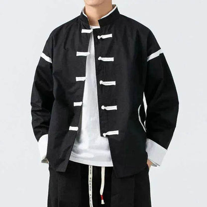 Men's Martial Arts Kung Fu Tang Style Plus Size Jacket - www.Shopthatapp.com