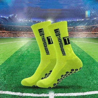 Men's Middle Tube Dispensing Soccer Socks - www.Shopthatapp.com