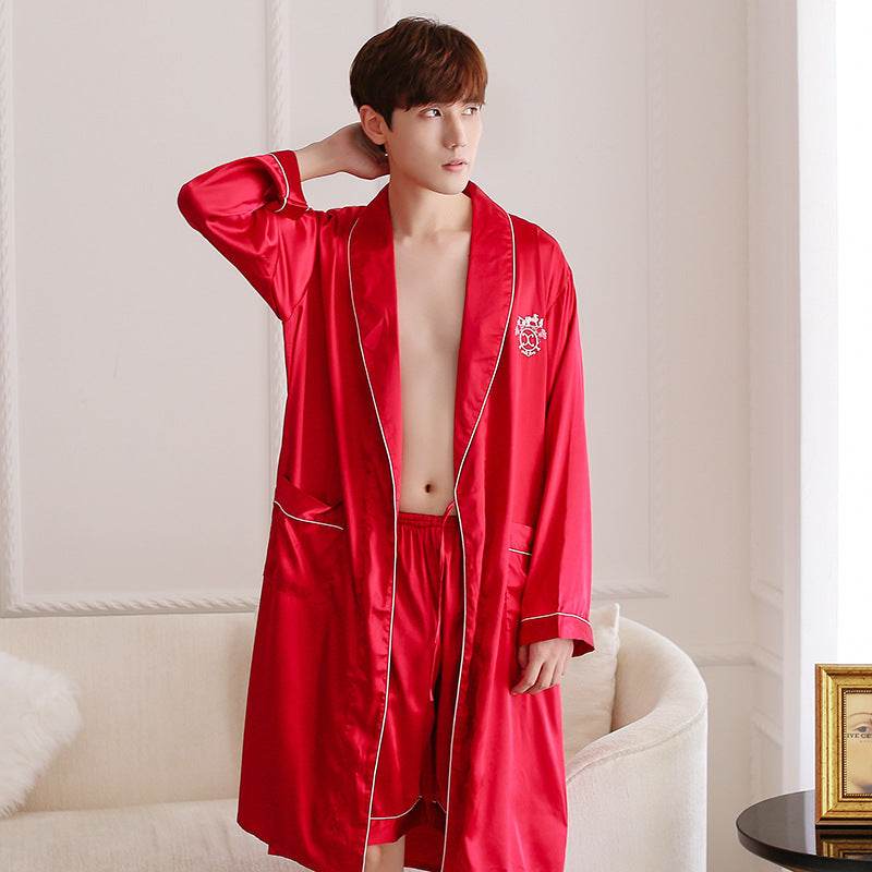 Men's Pajamas Two-Piece Embroidery - www.Shopthatapp.com