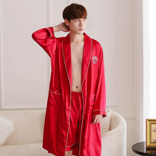 Men's Pajamas Two-Piece Embroidery - www.Shopthatapp.com