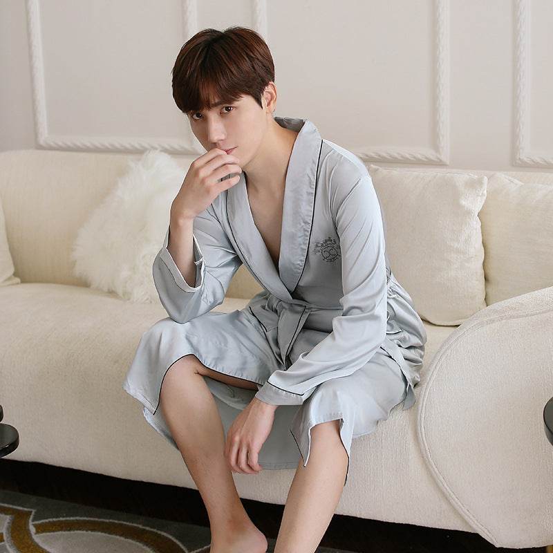 Men's Pajamas Two-Piece Embroidery - www.Shopthatapp.com
