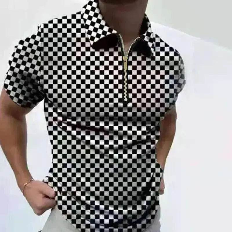 Men's Polo Short-Sleeve Summer Hedging Style Shirt - www.Shopthatapp.com