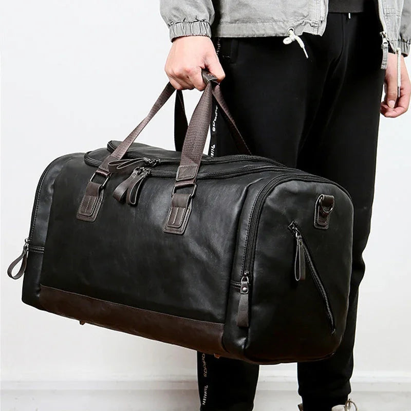 Men's Portable Travel Bag Crossbody Business Short Distance Business Bag Large Capacity - www.Shopthatapp.com
