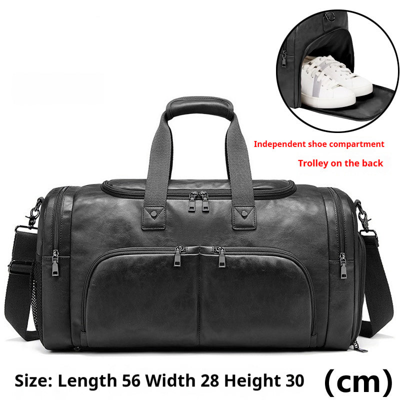 Men's Portable Travel Bag Crossbody Business Short Distance Business Bag Large Capacity - www.Shopthatapp.com