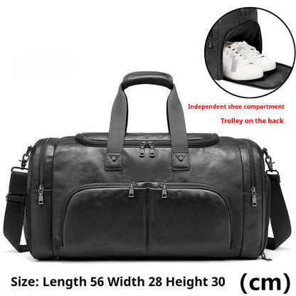 Men's Portable Travel Bag Crossbody Business Short Distance Business Bag Large Capacity - www.Shopthatapp.com