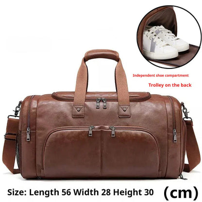 Men's Portable Travel Bag Crossbody Business Short Distance Business Bag Large Capacity - www.Shopthatapp.com