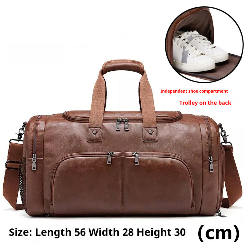 Men's Portable Travel Bag Crossbody Business Short Distance Business Bag Large Capacity - www.Shopthatapp.com