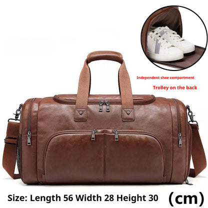 Men's Portable Travel Bag Crossbody Business Short Distance Business Bag Large Capacity - www.Shopthatapp.com