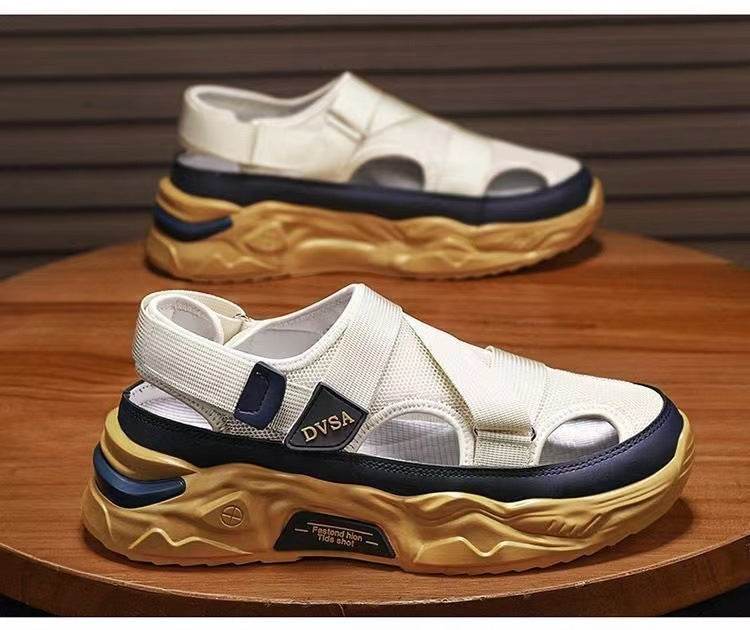 Men's Summer Platform Lightweight Non-slip Breathable Mesh Sandals - www.Shopthatapp.com