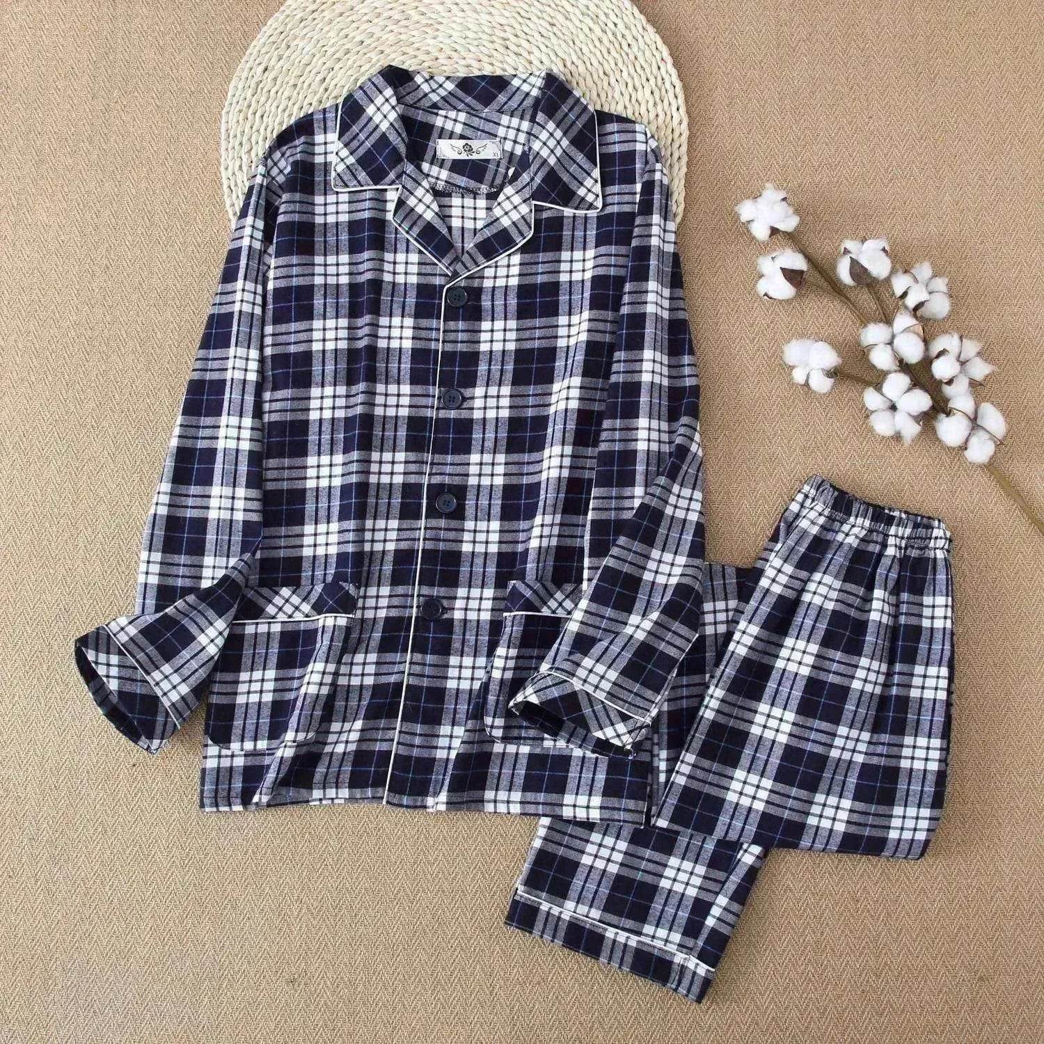 Men's Warm Cloth Flannel Pajama Suit - www.Shopthatapp.com