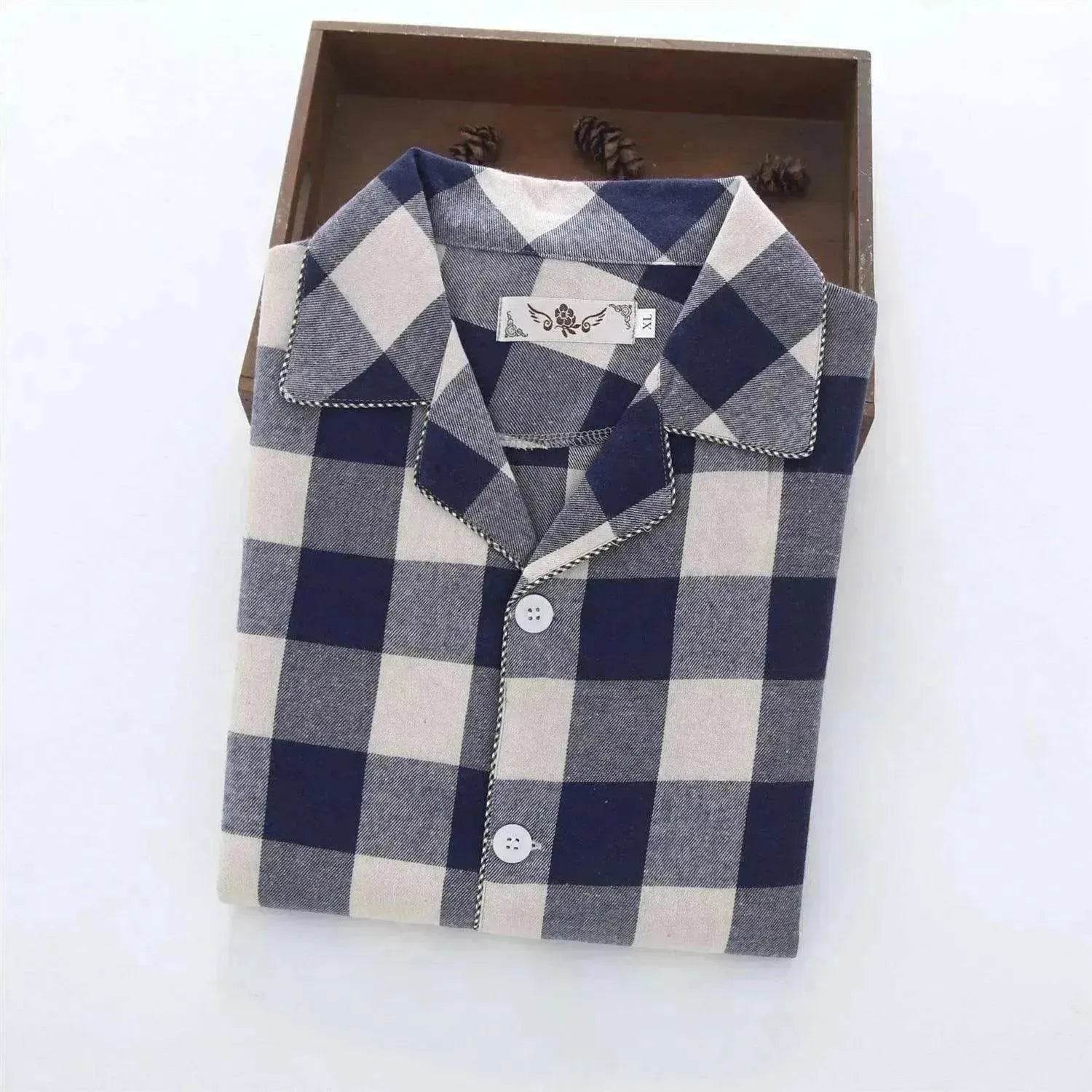 Men's Warm Cloth Flannel Pajama Suit - www.Shopthatapp.com
