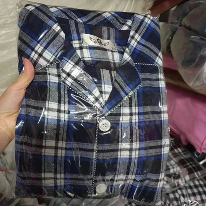 Men's Warm Cloth Flannel Pajama Suit - www.Shopthatapp.com