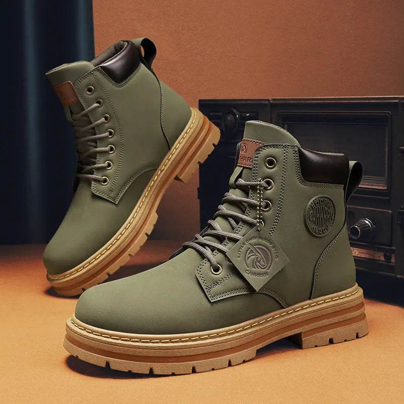 Mens Casual Biker High Top Martin Boots - www.Shopthatapp.com #
