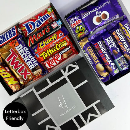 Men's Chocolate Letterbox Gift Hamper-Food and beverage-www.Shopthatapp.com-HamperWell