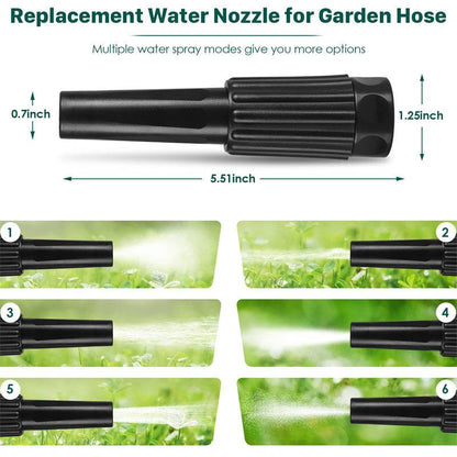 Metal Garden Hose, 100ft Stainless Steel Flexible Water Hose With 10 Adjustable Patterns Spray Nozzle, Heavy Duty Water Pipe , Kink Free , 2 Nozzles - www.Shopthatapp.com #