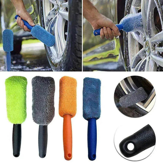 Microfiber High Quality Long Handle Tire Brush - www.Shopthatapp.com