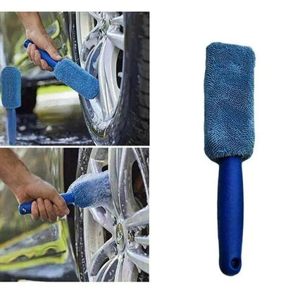 Microfiber High Quality Long Handle Tire Brush - www.Shopthatapp.com