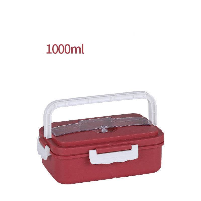 Microwave-Safe Stainless Steel Lunch Box for Work and School - www.Shopthatapp.com #