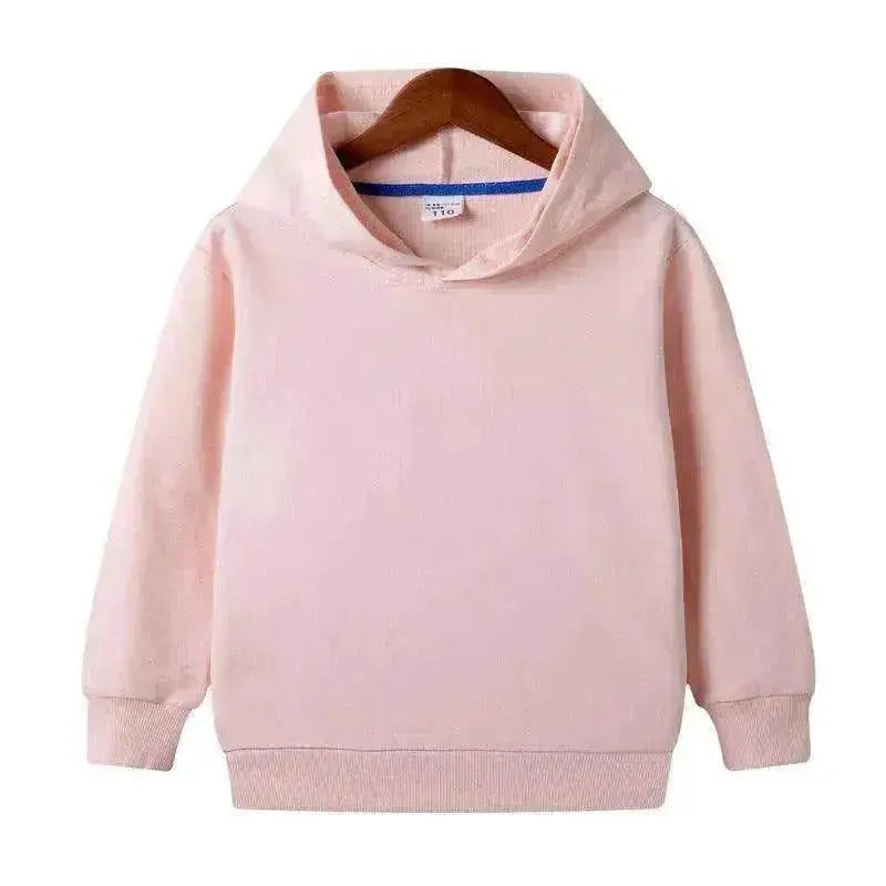 Middle And Small Size Children's Customized Pure Cotton Hooded Blank Sweater