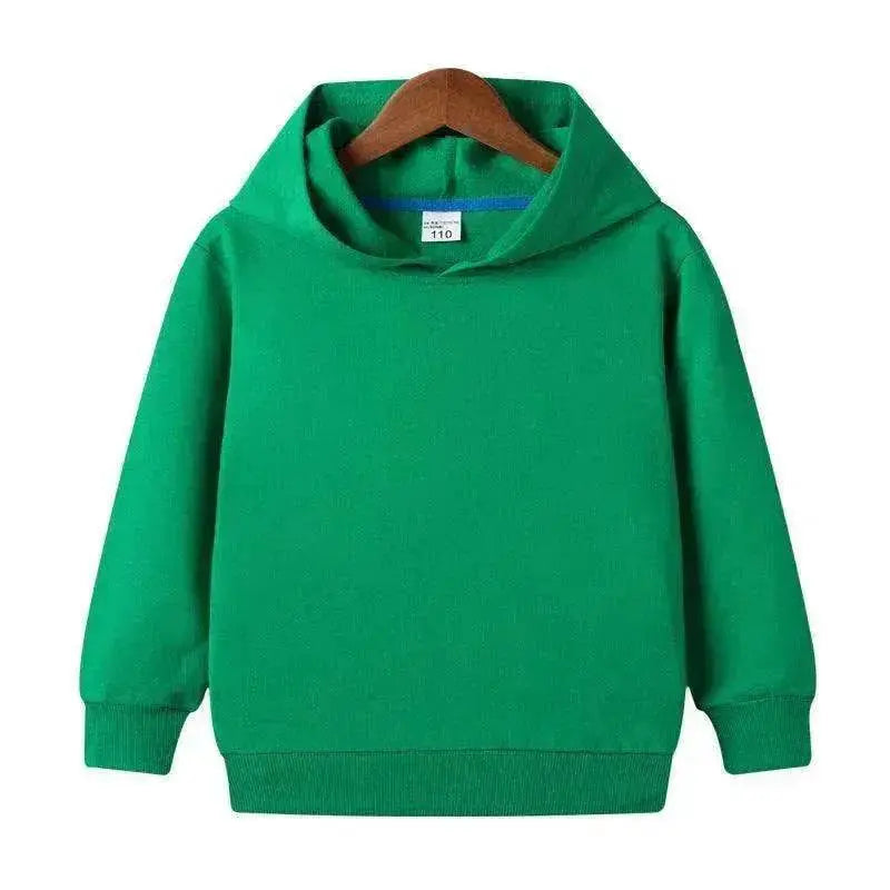 Middle And Small Size Children's Customized Pure Cotton Hooded Blank Sweater