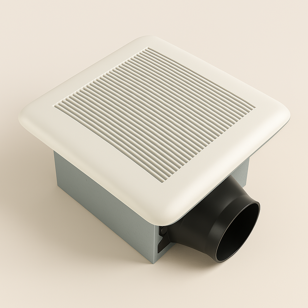 Milano Bathroom Exhaust Fan TY-80-E – 80 CFM Ultra Quiet (0.7 Sones) - www.Shopthatapp.com #