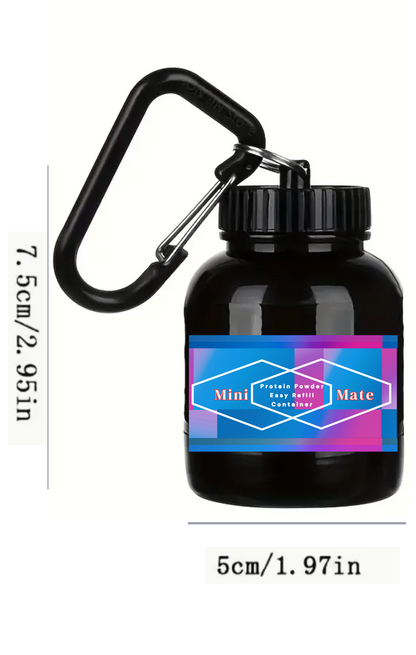 Mini Mate Protein Powder Easy Refill Container, 100 ml - Www.Shopthatapp.com
