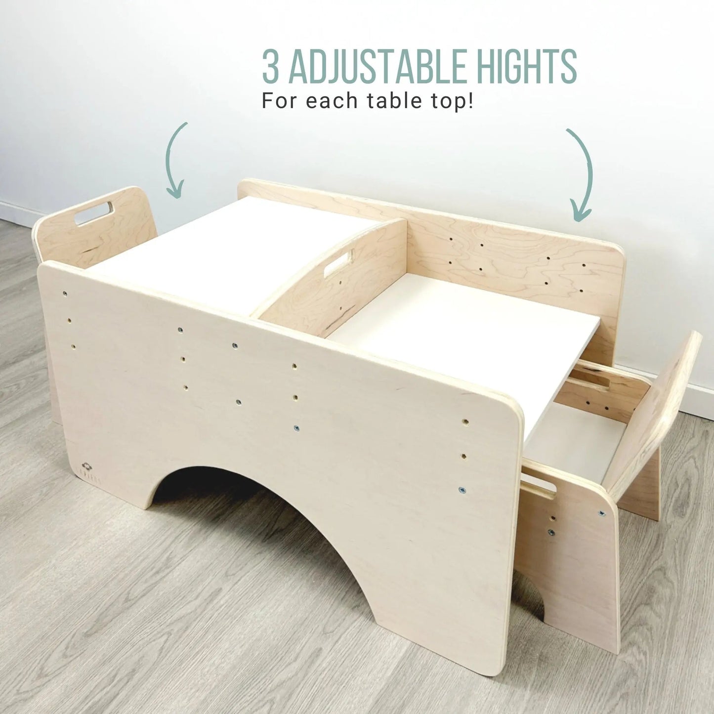 PAPAYA DOUBLE - Adjustable Montessori Table & Chair Set for Two - www.Shopthatapp.com