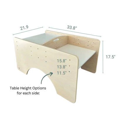 PAPAYA DOUBLE - Adjustable Montessori Table & Chair Set for Two - www.Shopthatapp.com