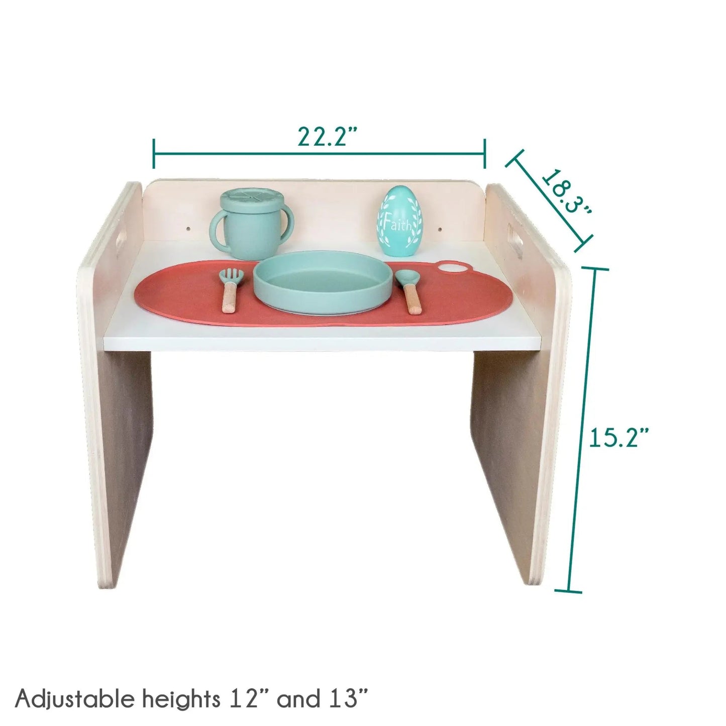 PAPAYA SET - Weaning Montessori Table and Chair Adjustable Height - www.Shopthatapp.com
