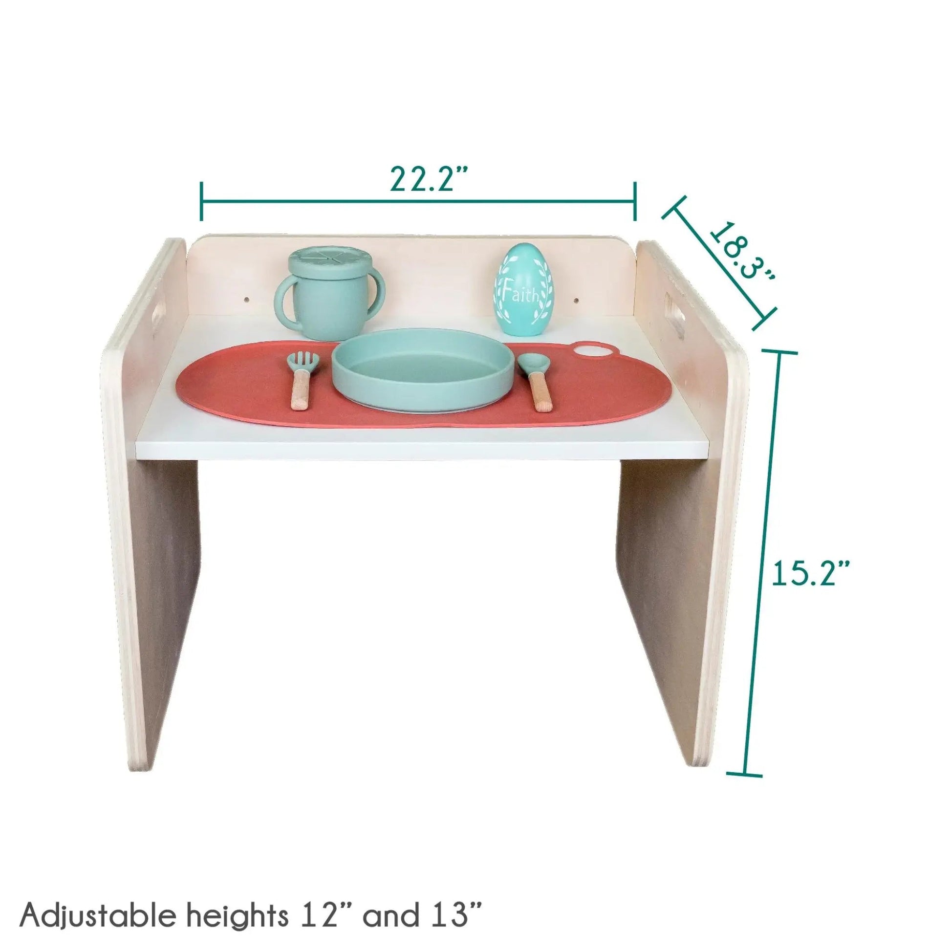 PAPAYA SET - Weaning Montessori Table and Chair Adjustable Height - www.Shopthatapp.com