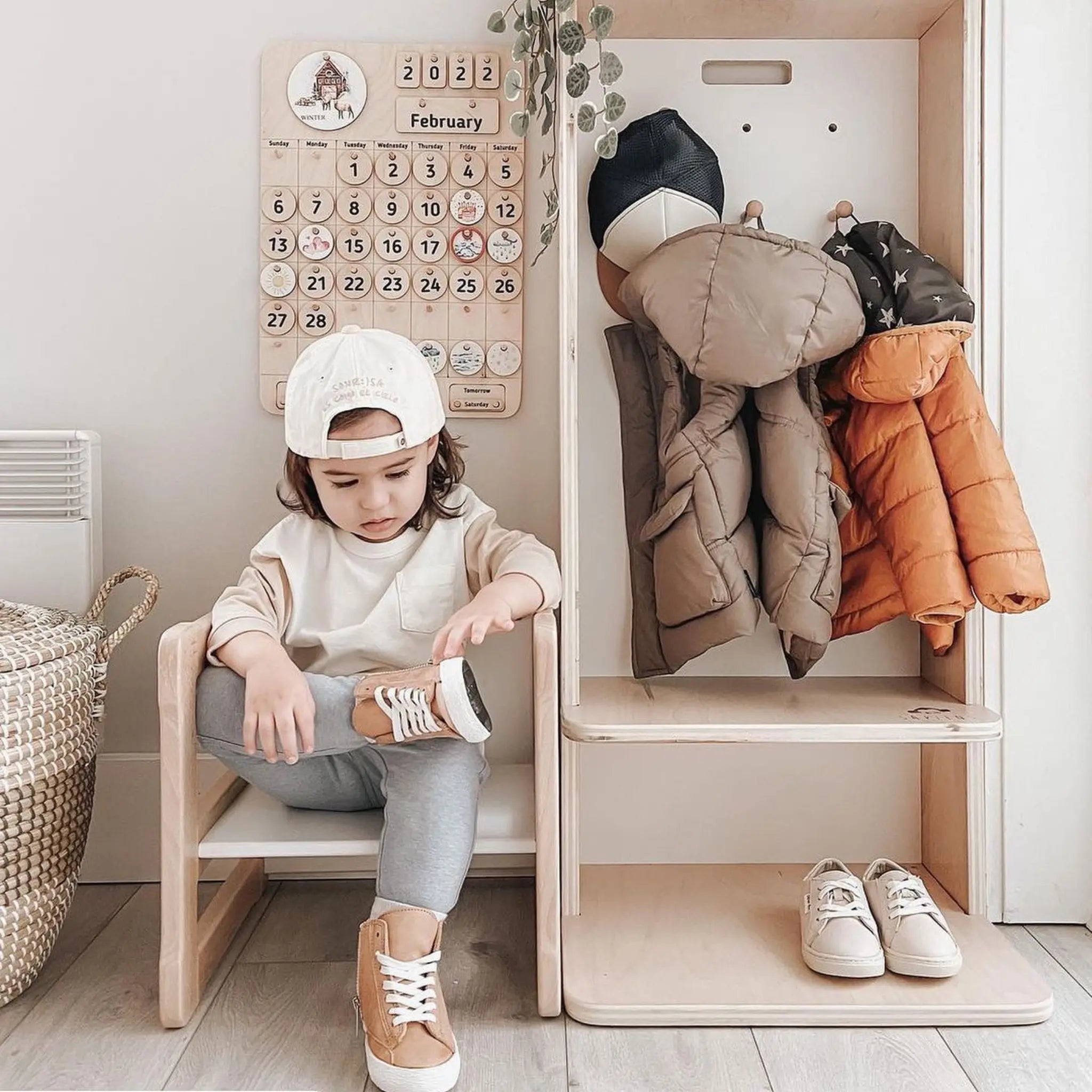 MANGO - Montessori Cubby Coat Rack - www.Shopthatapp.com