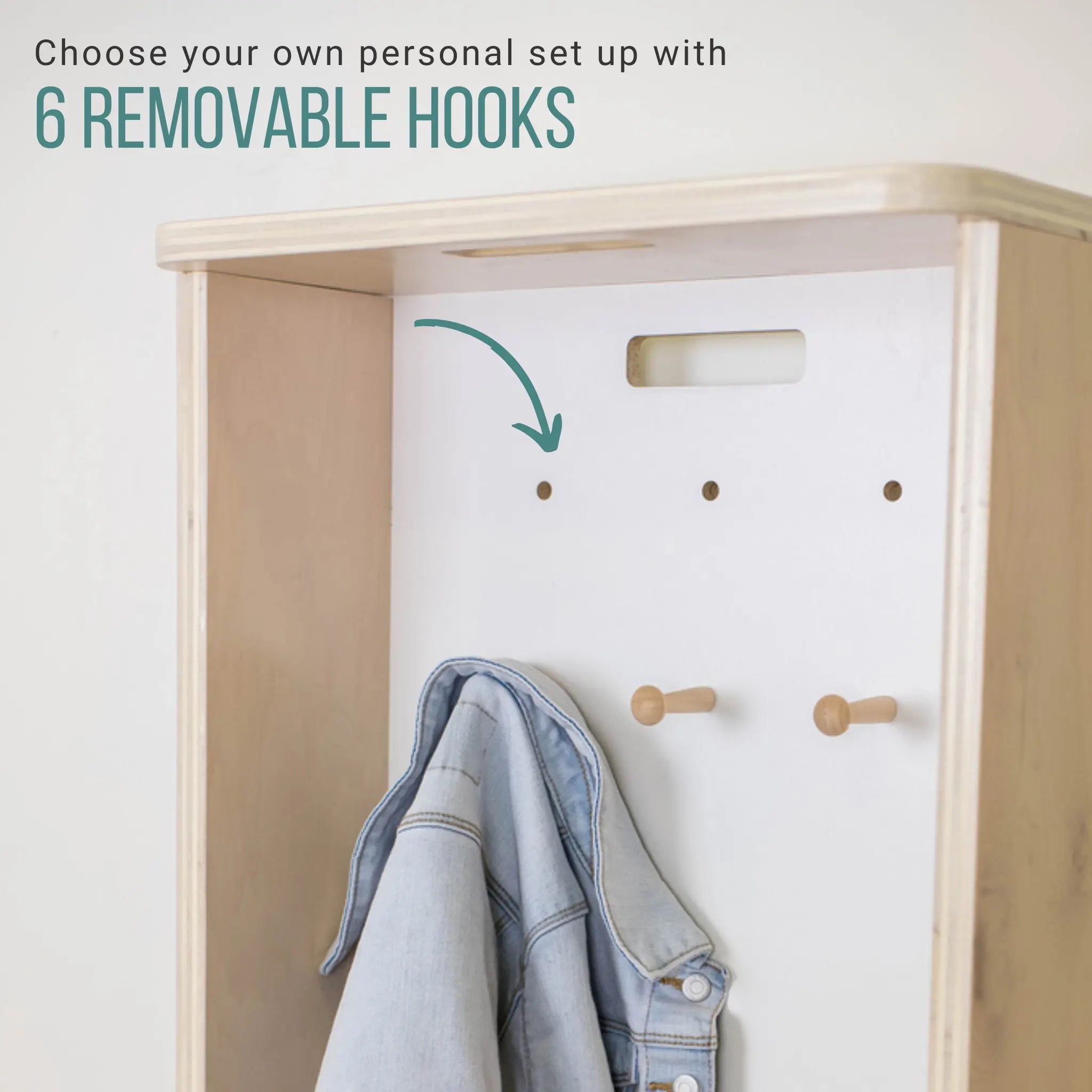 MANGO - Montessori Cubby Coat Rack - www.Shopthatapp.com