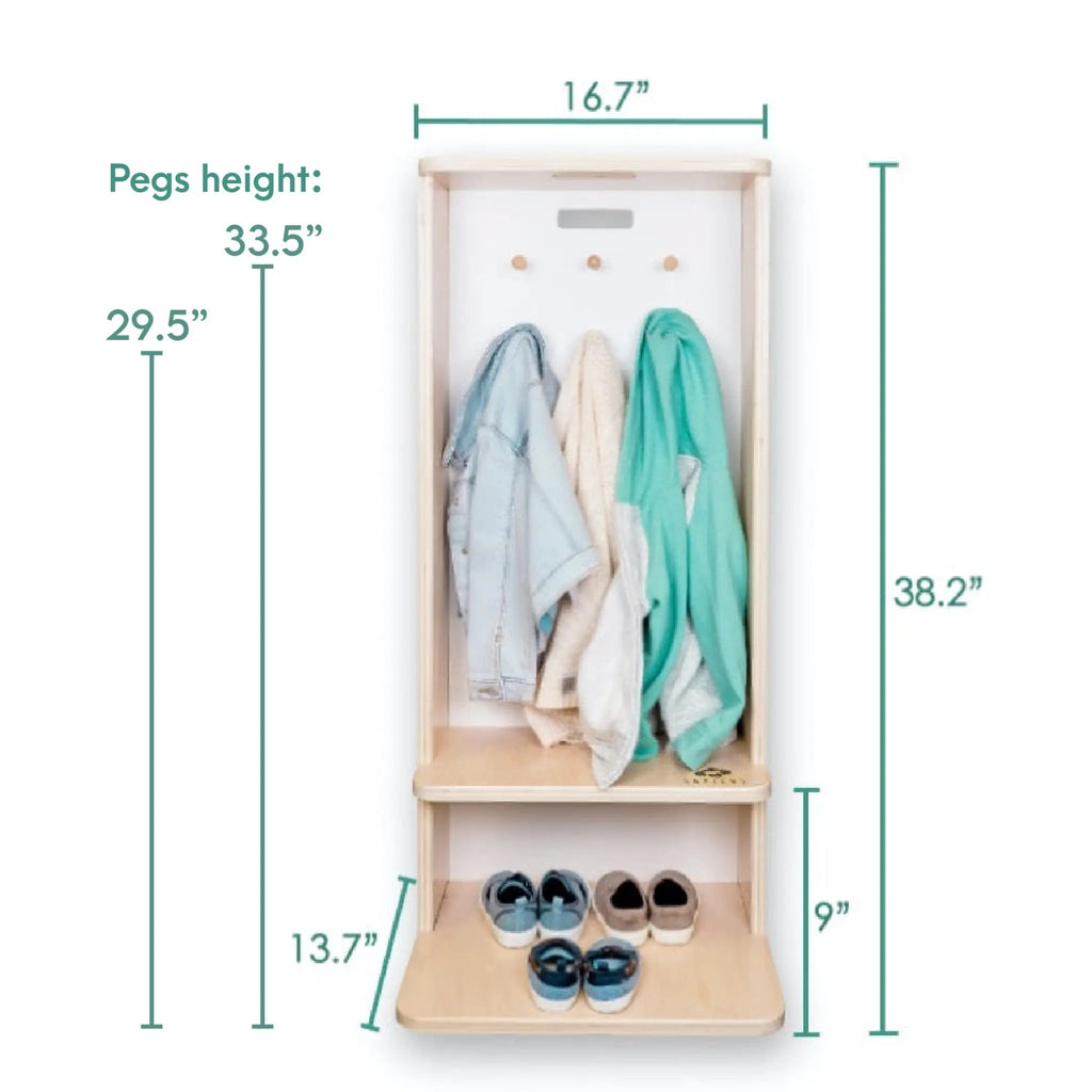 MANGO - Montessori Cubby Coat Rack - www.Shopthatapp.com