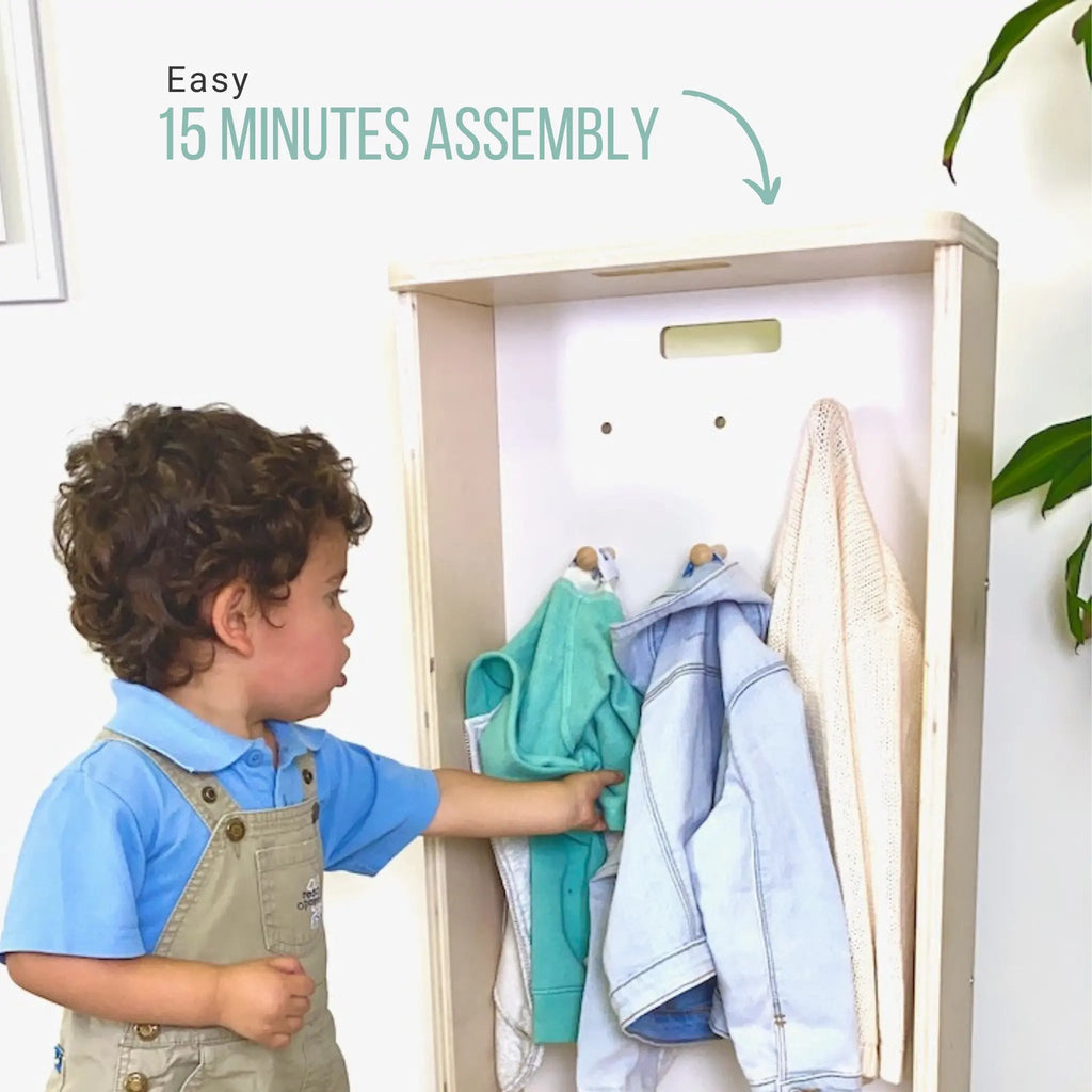 MANGO - Montessori Cubby Coat Rack - www.Shopthatapp.com