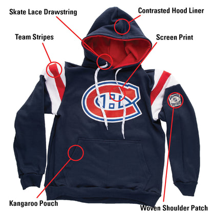 Montreal Canadiens Varsity Retro Style Hoodie - www.Shopthatapp.com #