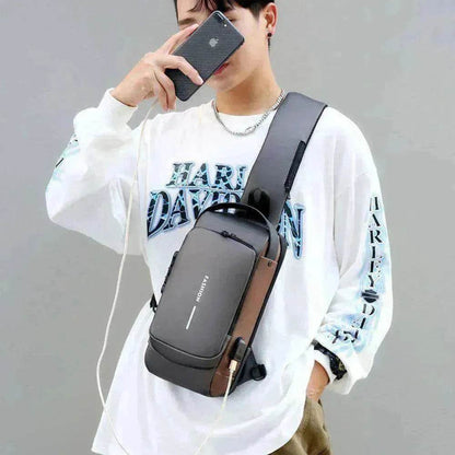 Motorcycle Password Anti theft Men's Fashion Chest Bag - www.Shopthatapp.com #